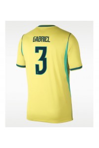 Brasilia Gabriel Magalhaes #3 Jalkapallovaatteet Kotipaita MM-kisat 2026 Lyhythihainen